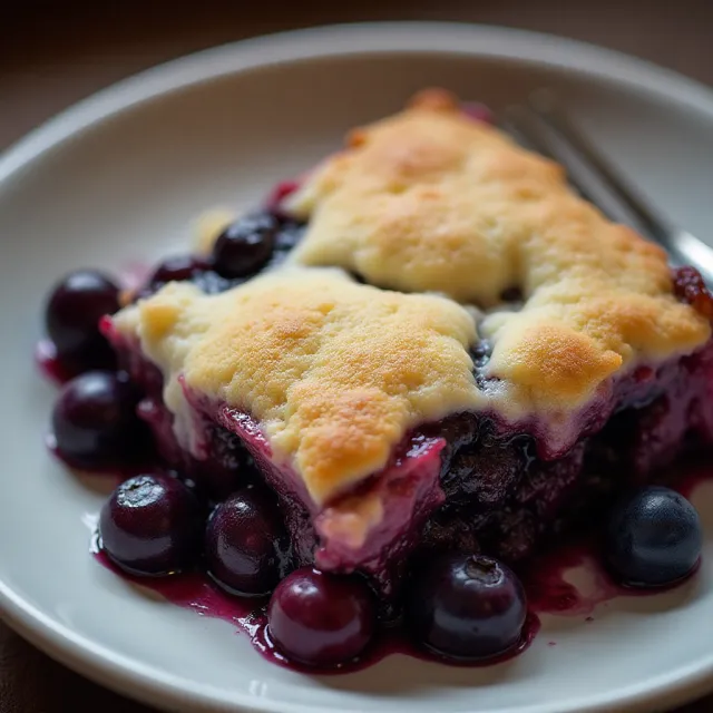 Warm Blueberry Cobbler