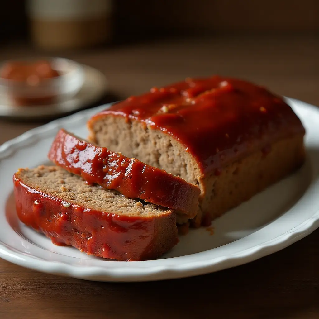 Brown Sugar Meatloaf with Ketchup Glaze