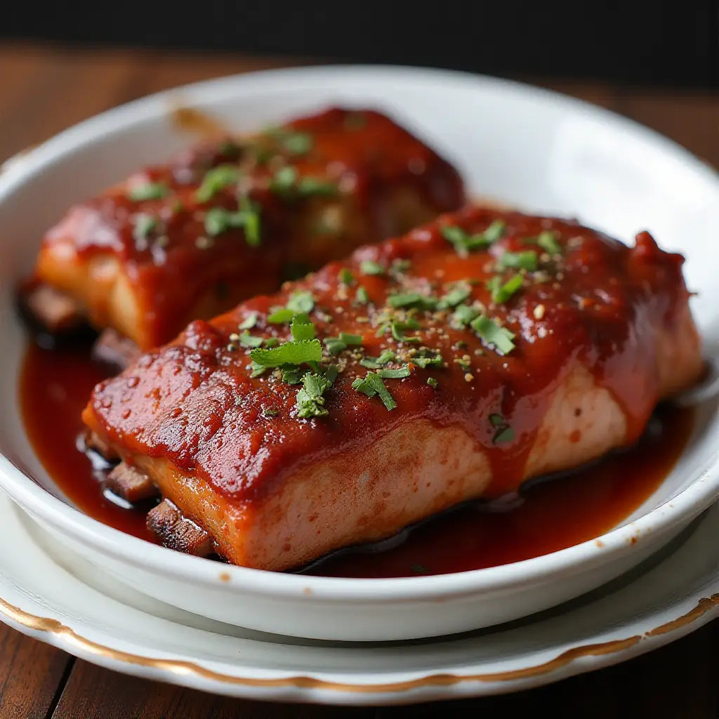 Oven-Baked Barbecue Rib Tips