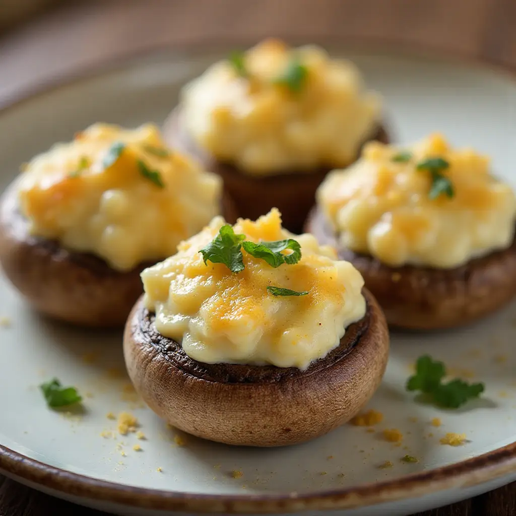 Stuffed Cream Cheese Mushrooms