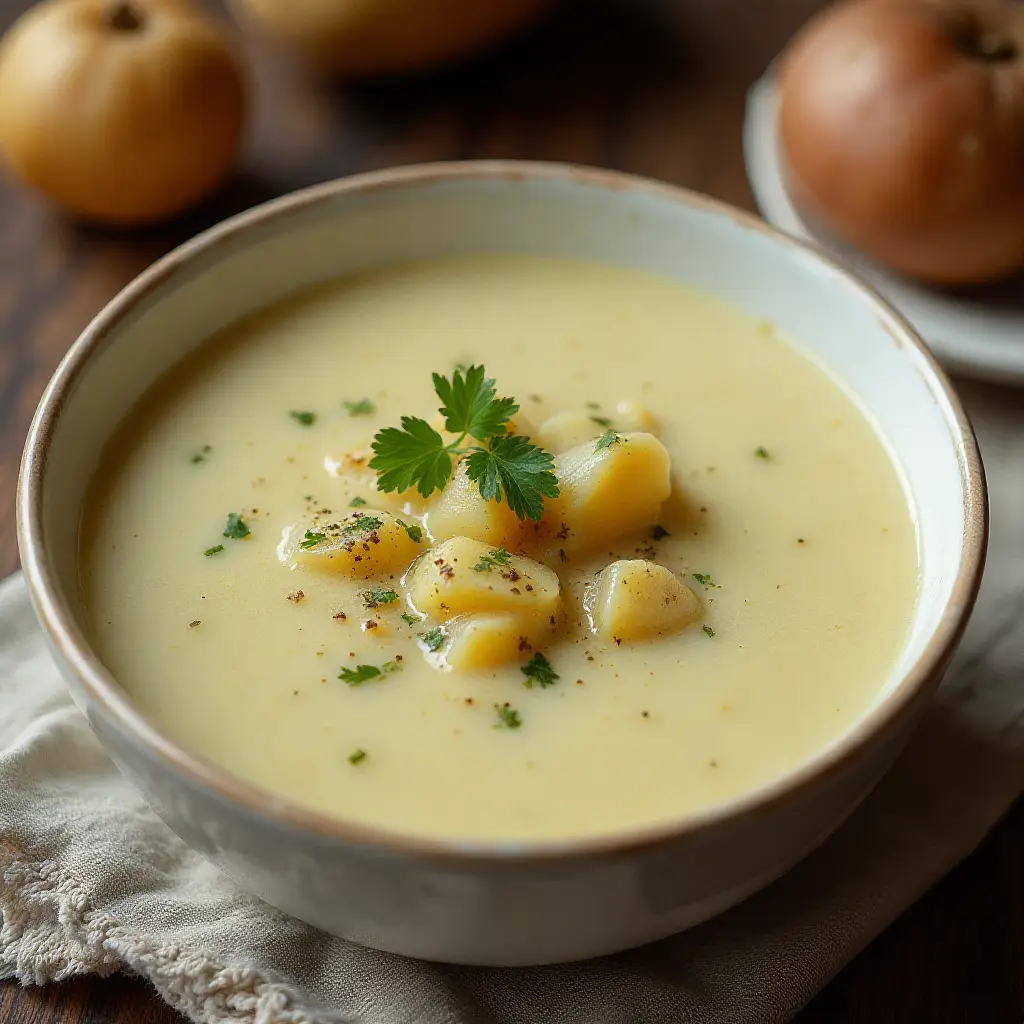 Cream of Onion and Potato Soup