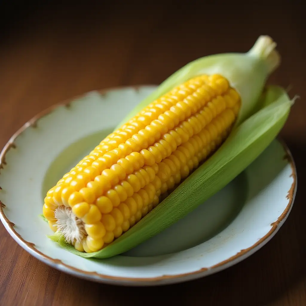 Microwave Corn on the Cob in the Husk