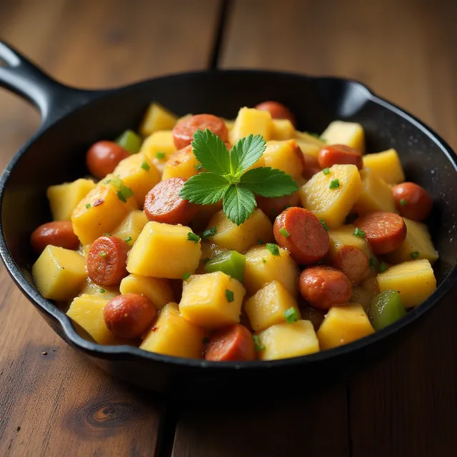 Hawaiian Sausage Skillet