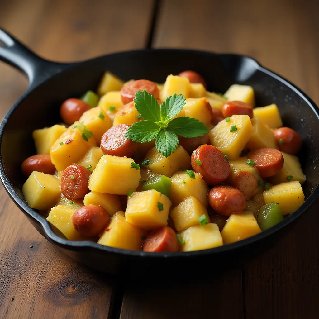 Hawaiian Sausage Skillet