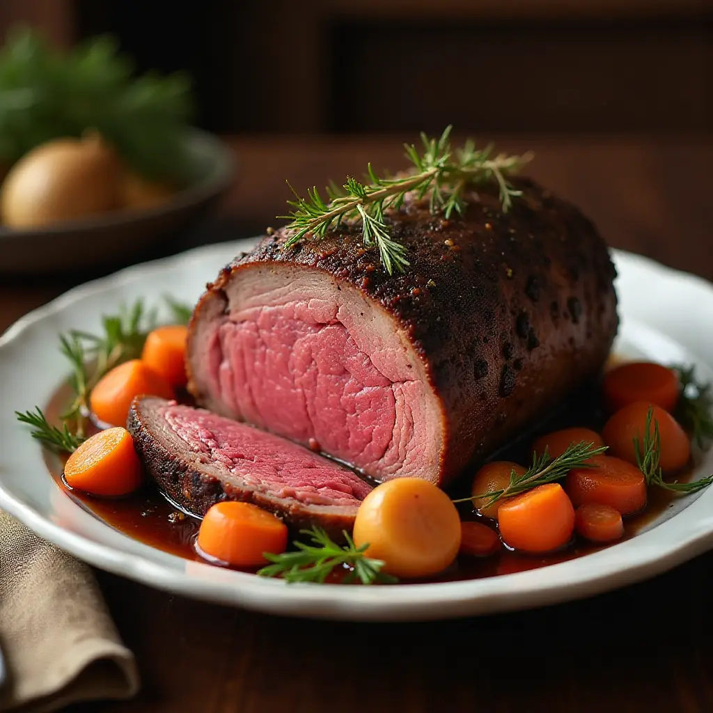 Delectable Prime Rib au Jus
