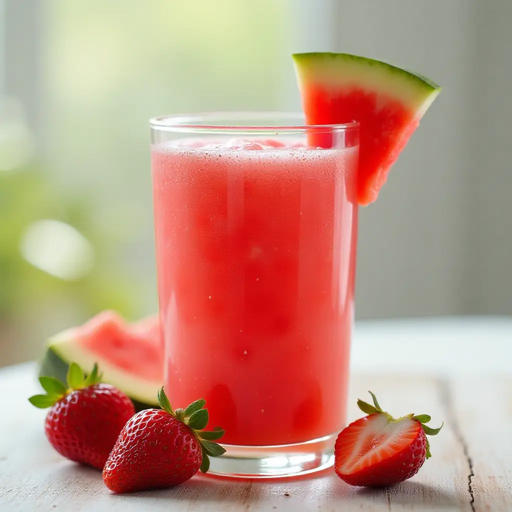 Watermelon Strawberry Mango Lemonade Smoothie