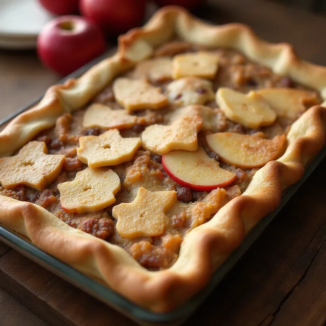 Autumn Apple Slab Pie