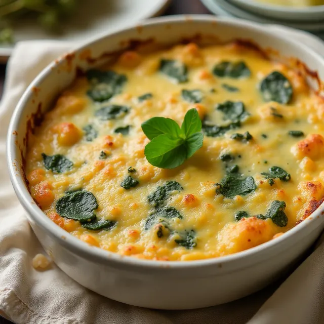 Artichoke Dip with Fresh Spinach