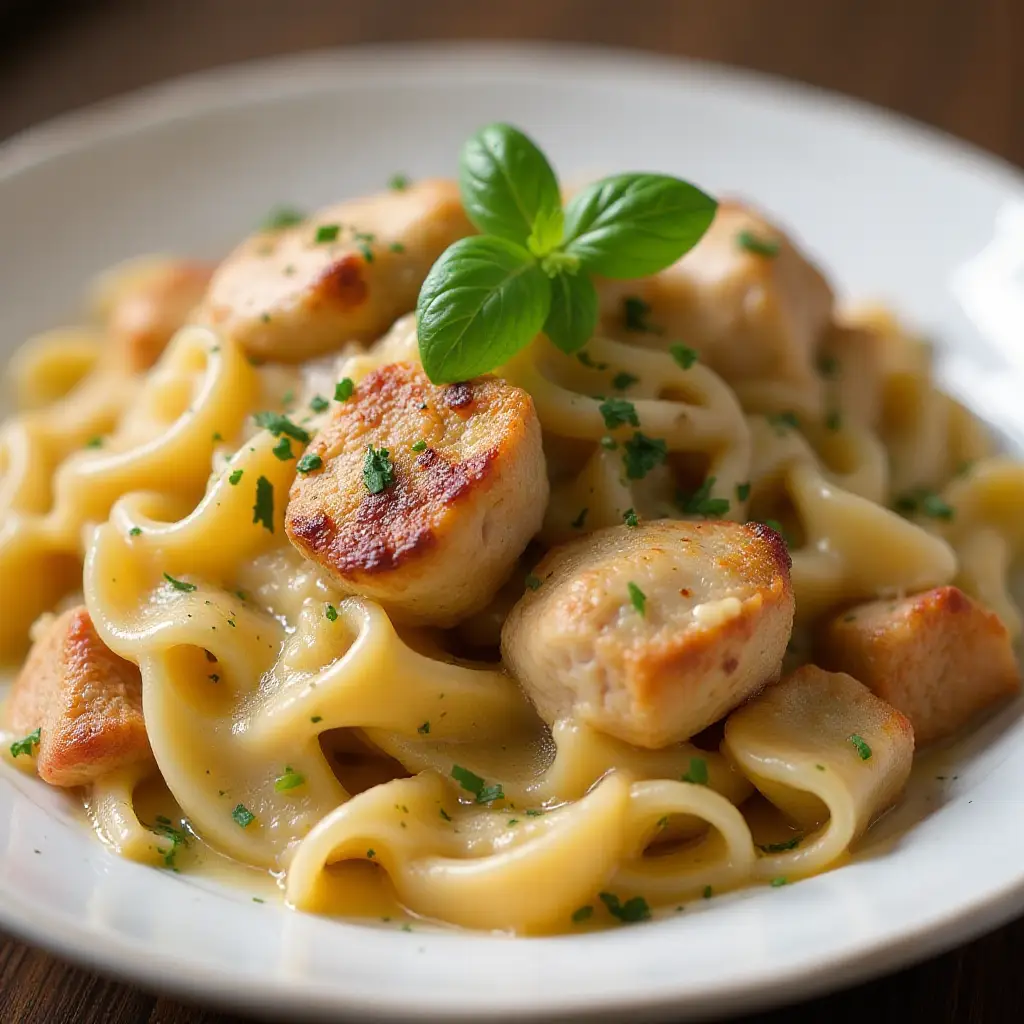 Chicken-Bacon Carbonara