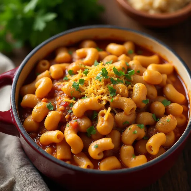 One-Pot Chili Mac and Cheese