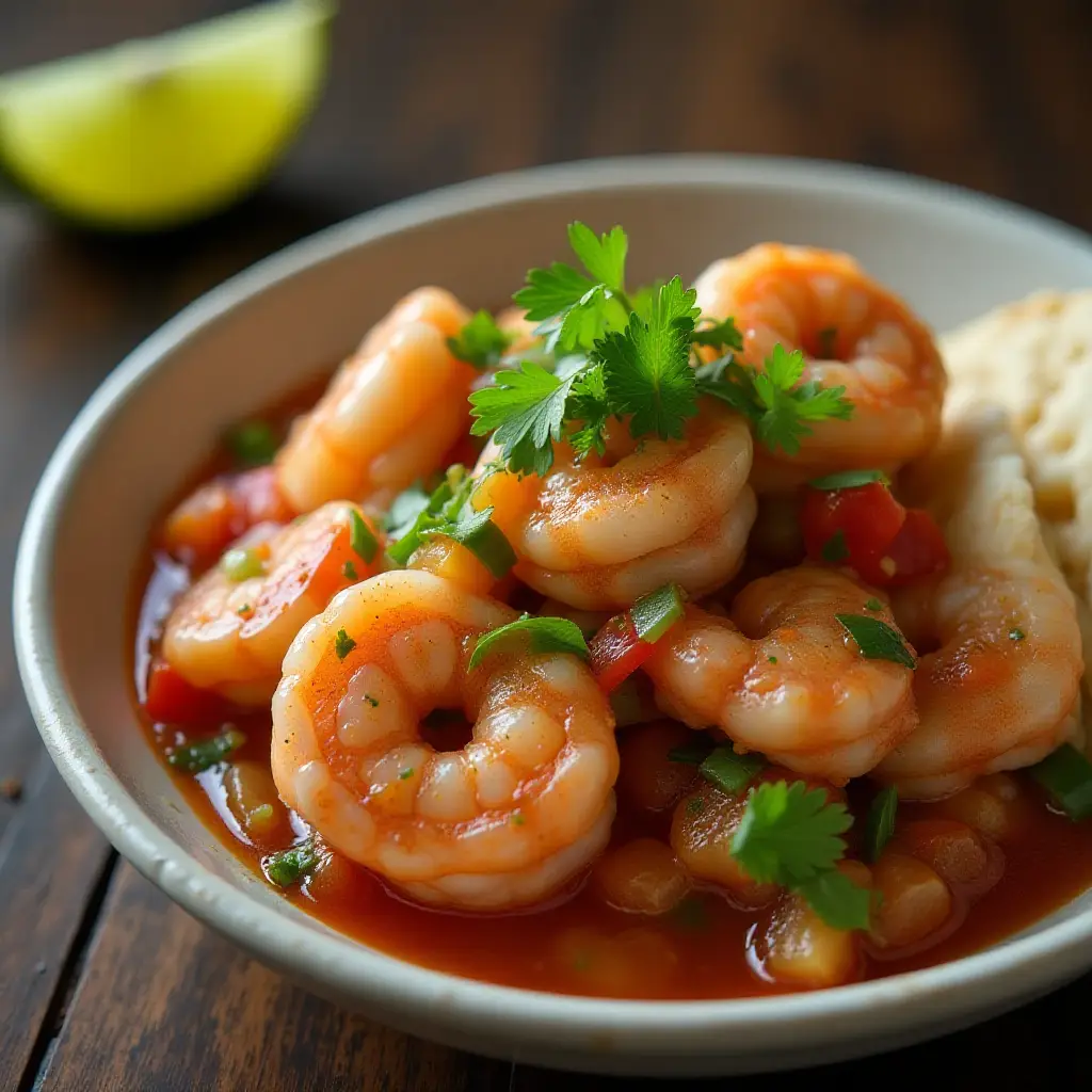 Clamato Shrimp 'Ceviche' Style
