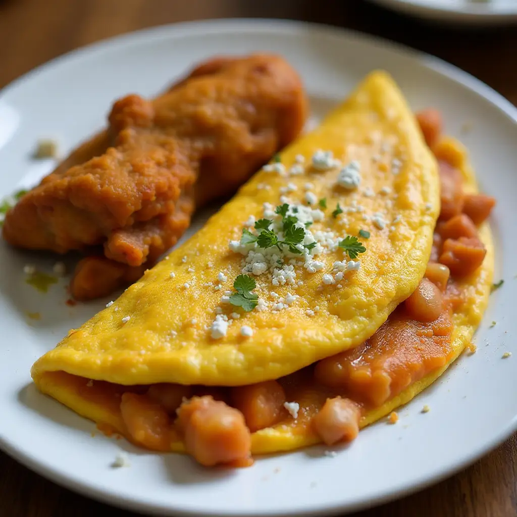 Buffalo Wings and Blue Cheese Omelet
