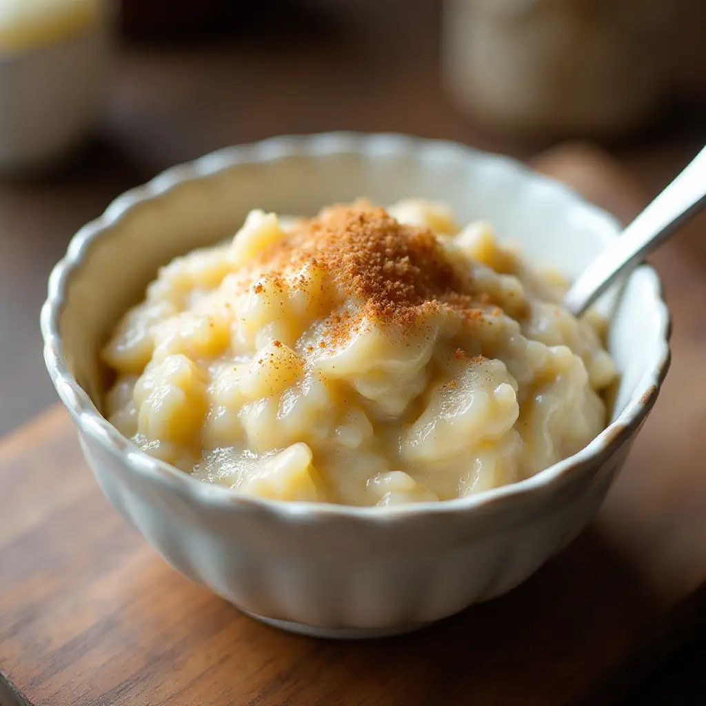 Healthier Creamy Rice Pudding