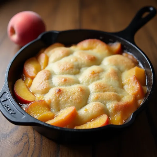 Quick and Easy Peach Cobbler