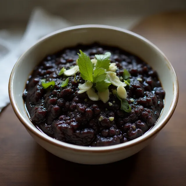 Thai Sticky Black Rice Pudding