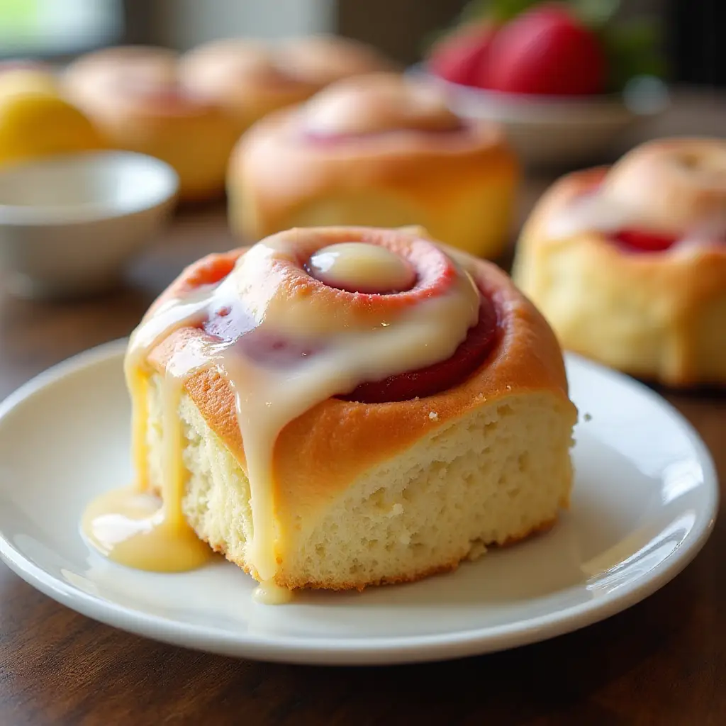 Strawberry Lemon Cheesecake Rolls
