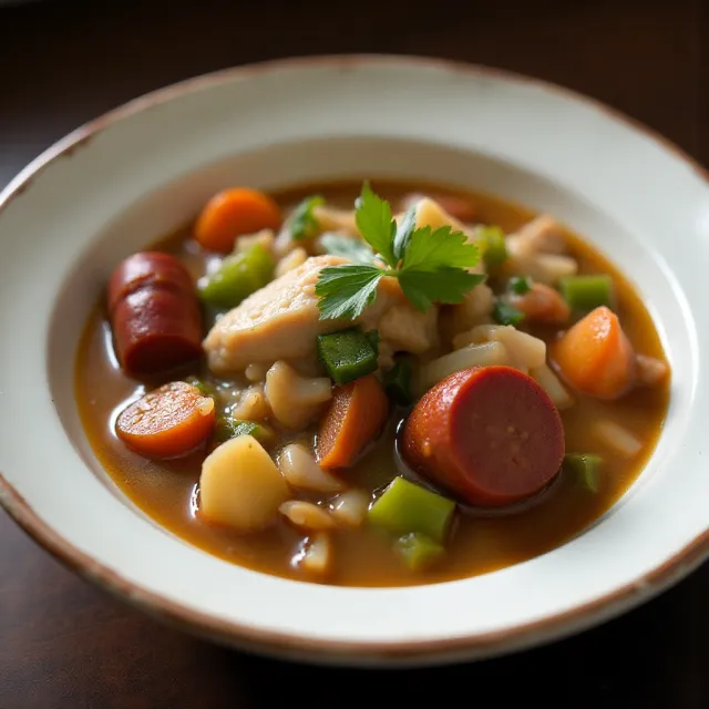 Gluten-Free Chicken and Sausage Gumbo