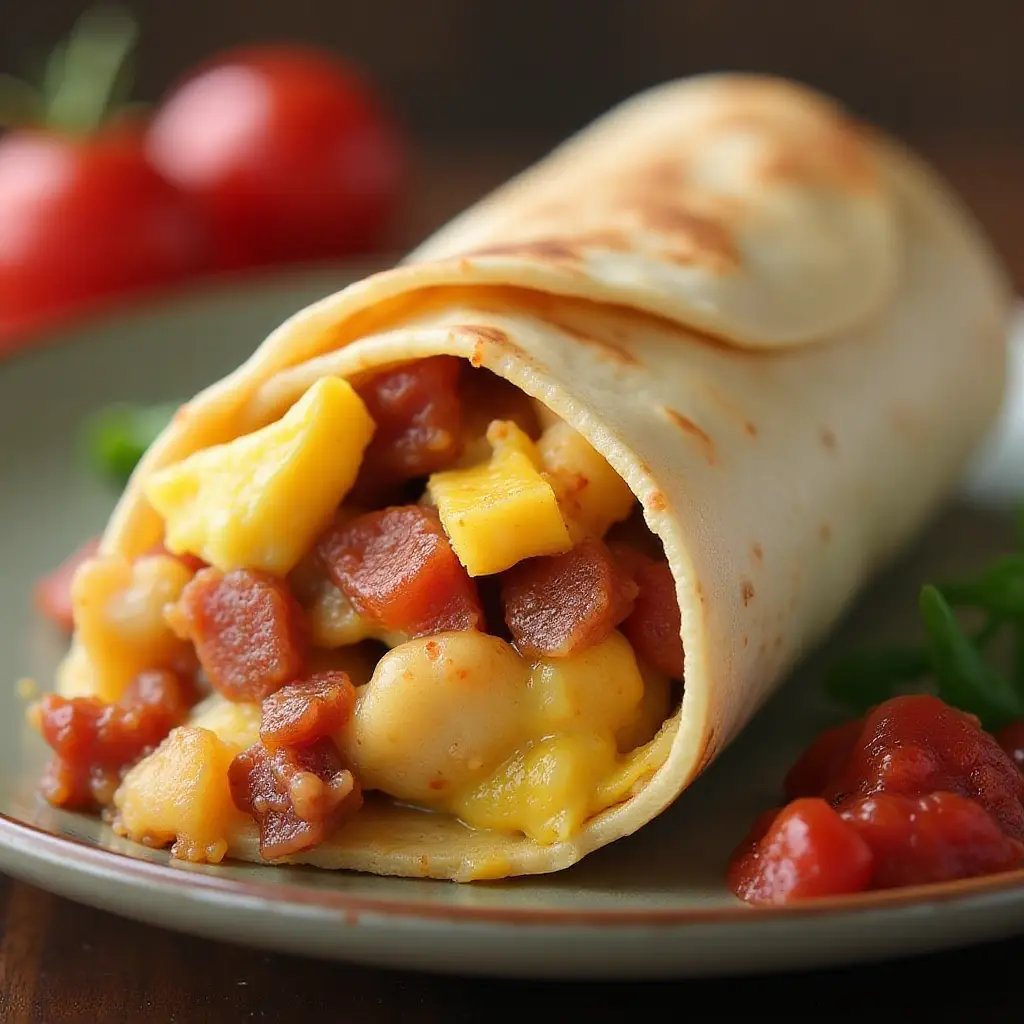 Freeze-and-Reheat Breakfast Burritos
