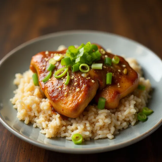 Crockpot Teriyaki Chicken and Rice