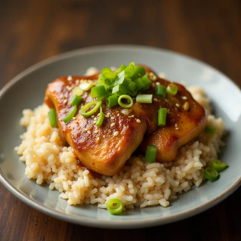 Crockpot Teriyaki Chicken and Rice