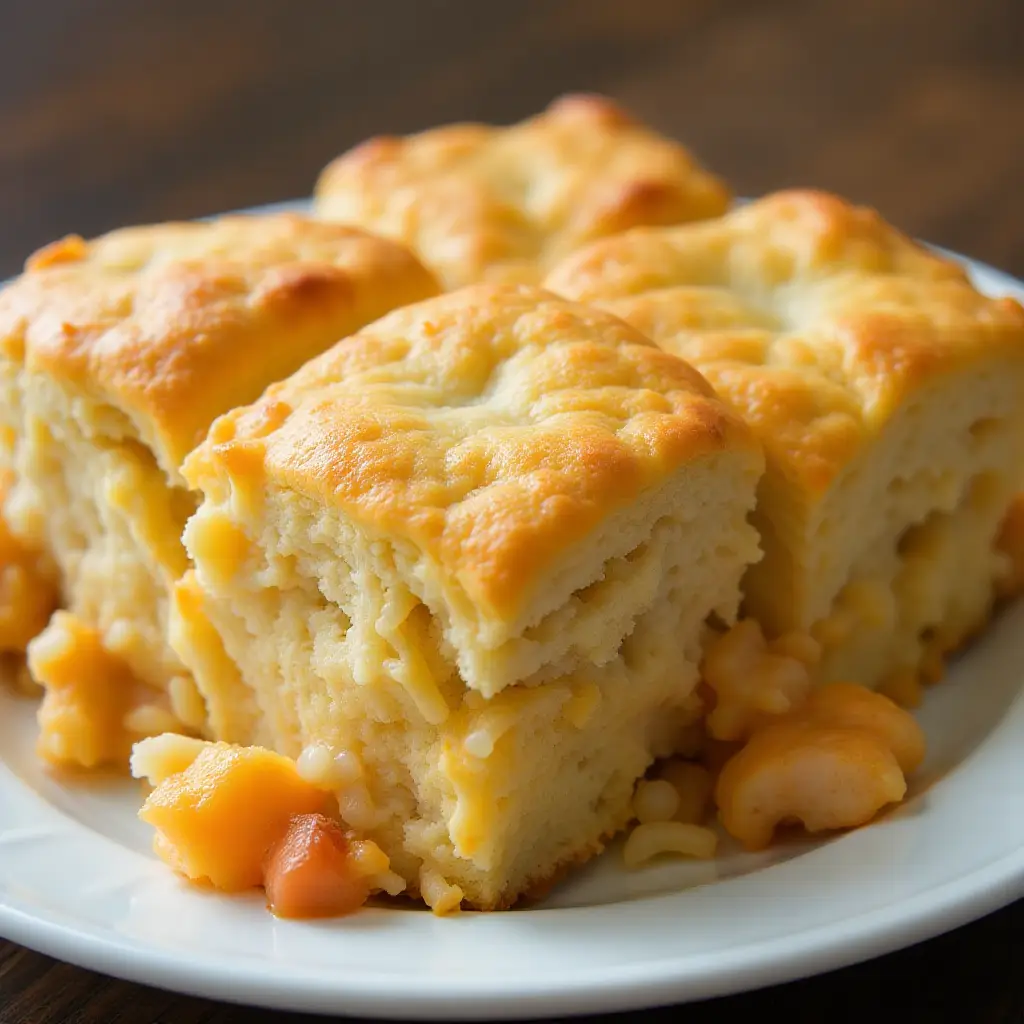 Chicken, Rice, and Biscuit Casserole