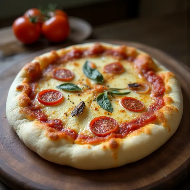 Neapolitan-Style Pizza Dough with Garlic and Italian Seasonings