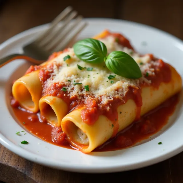 Three Cheese Manicotti II