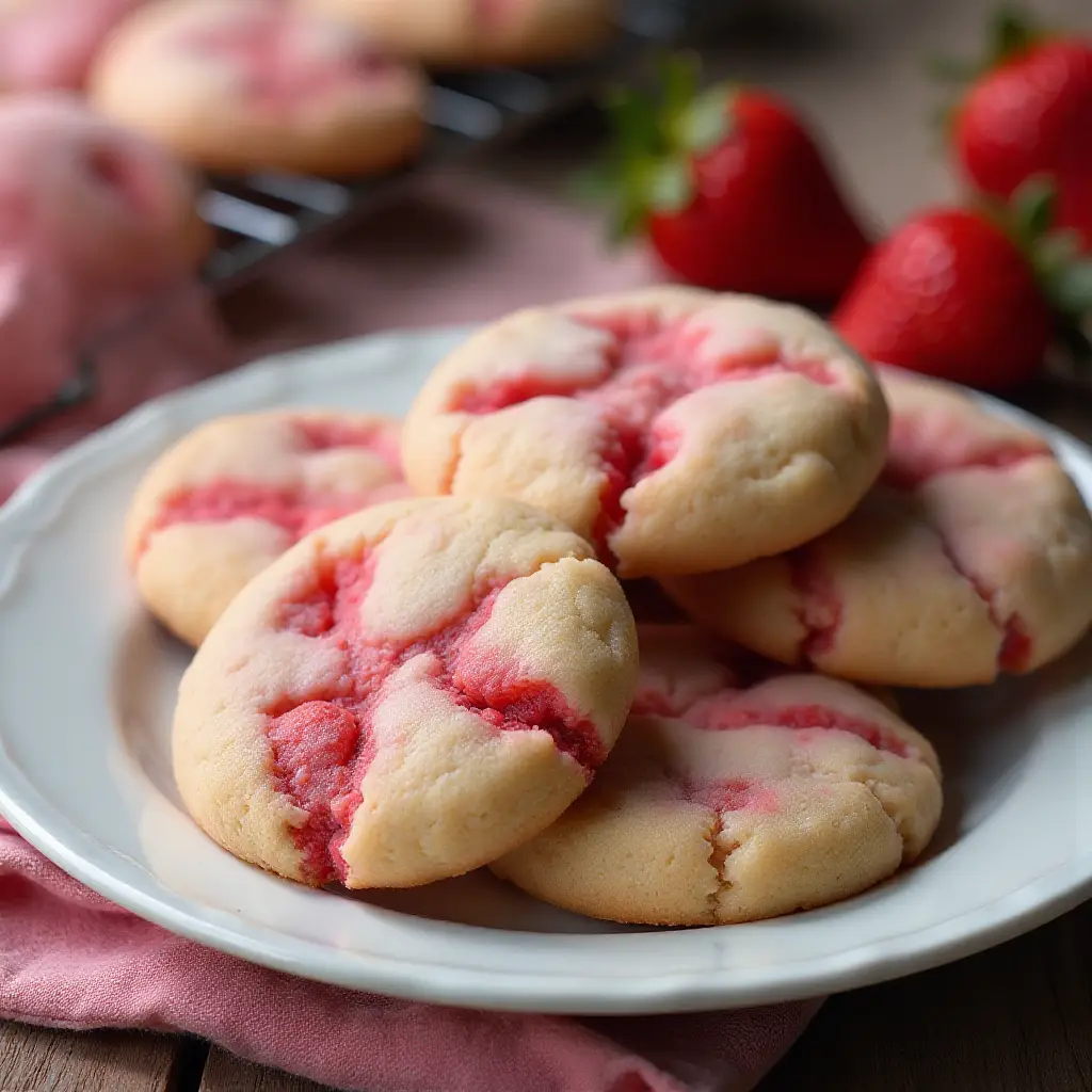 Fresh Strawberry Cookies