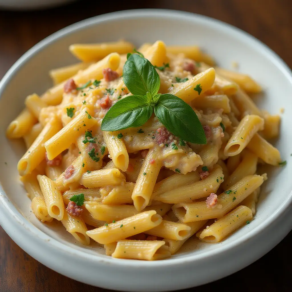 Pasta Carbonara with Chicken