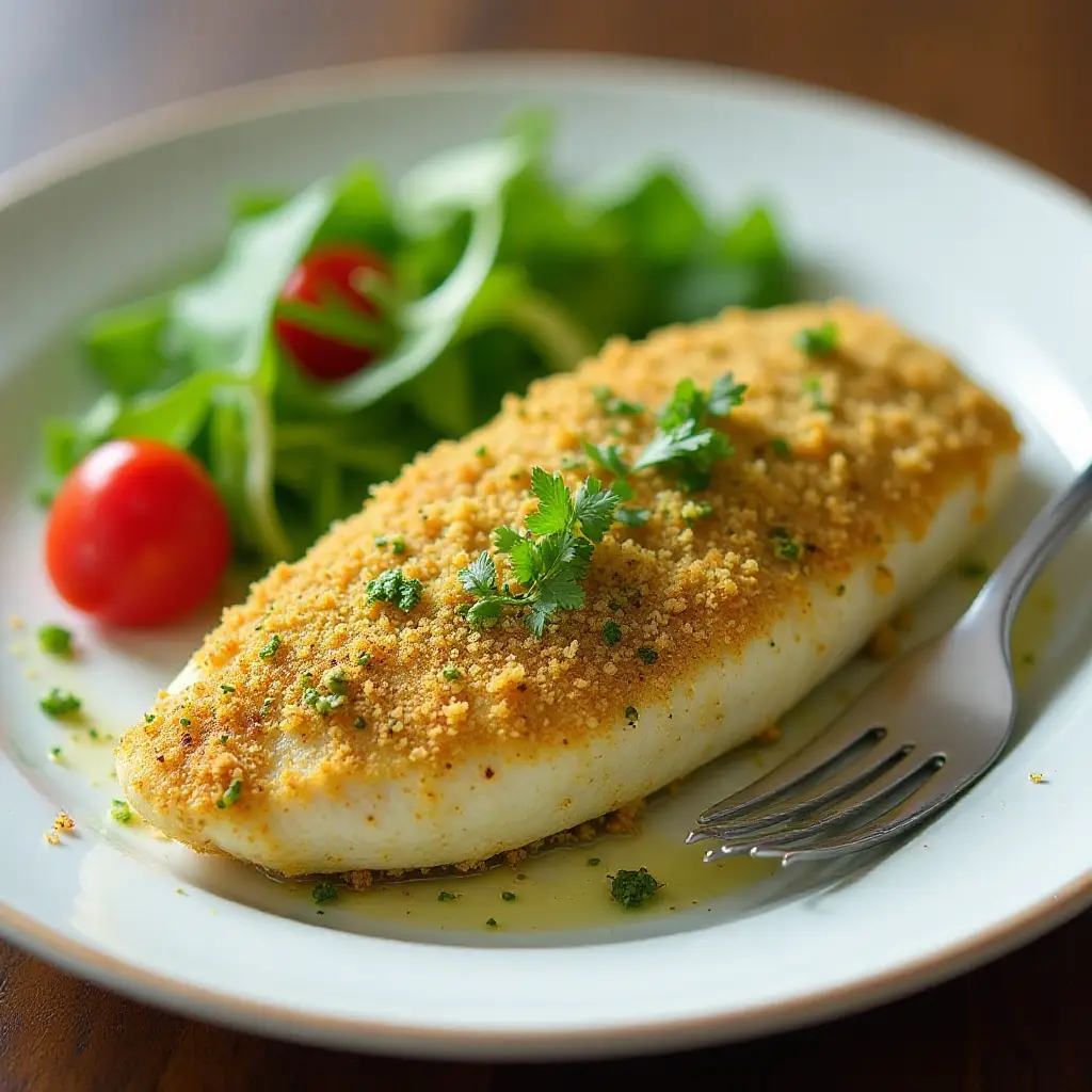 Pesto-Crusted Grouper