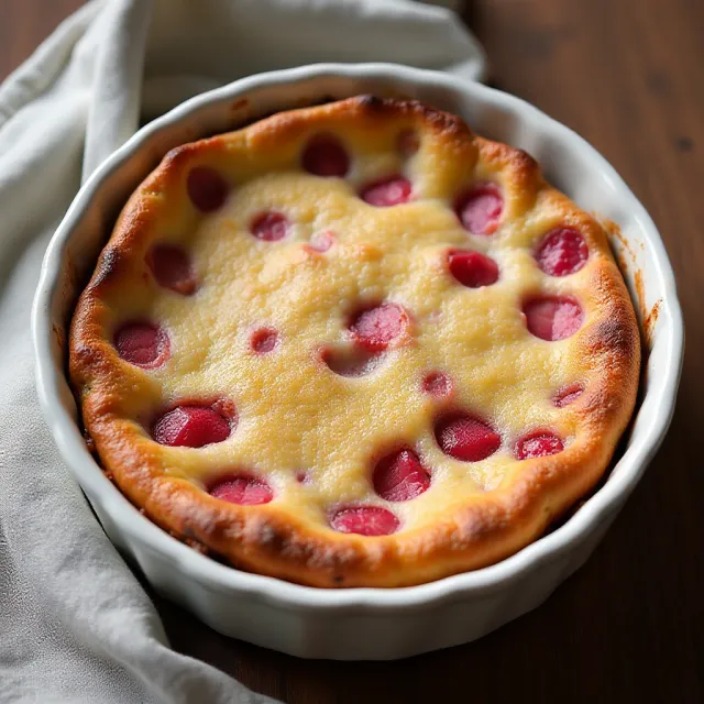 Rhubarb-Buttermilk Clafoutis