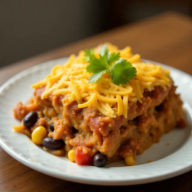 Mexican Chicken Taco Casserole