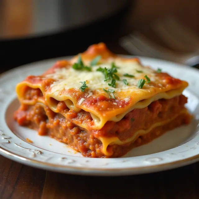Slow Cooker Lasagna