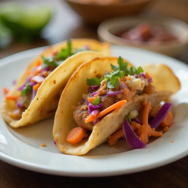 Chicken Wonton Tacos