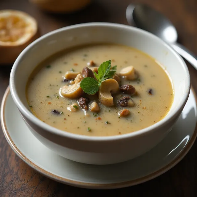 Roasted Mushroom Soup