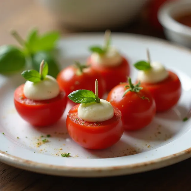 Tomato and Mozzarella Bites