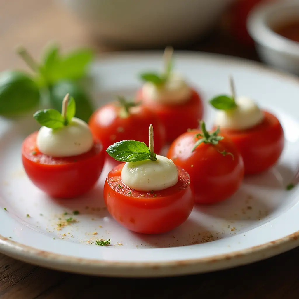 Tomato and Mozzarella Bites