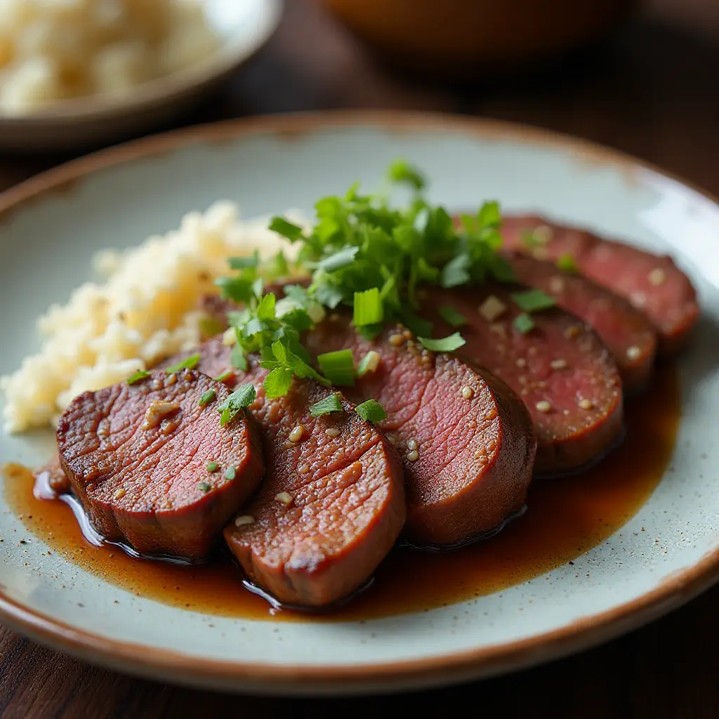 Slow Cooker Bulgogi (Korean Roast Beef)