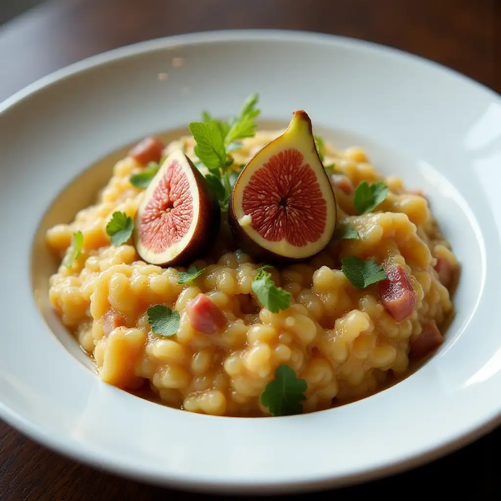 Risotto with Fresh Figs and Prosciutto