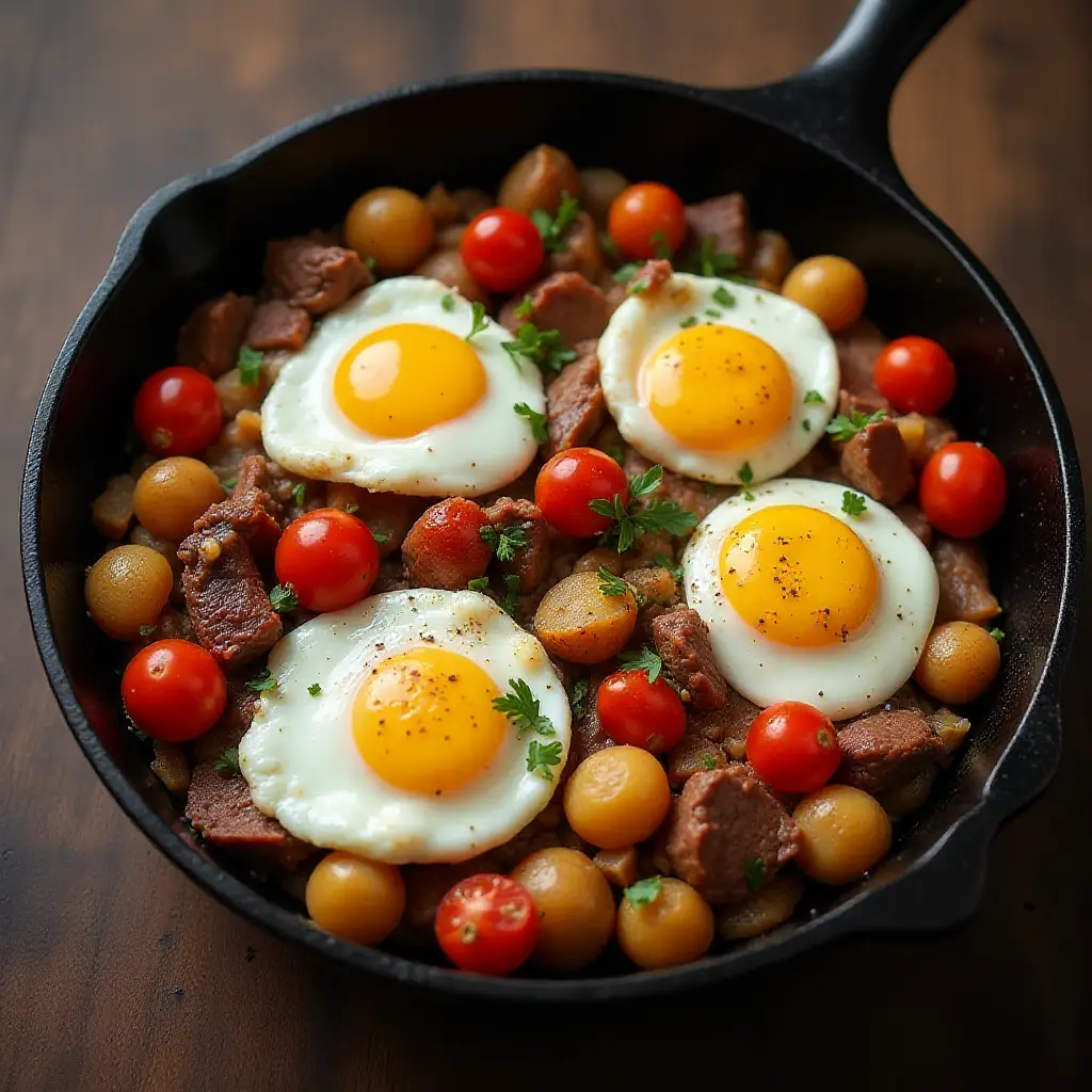 Steak and Egg Hash