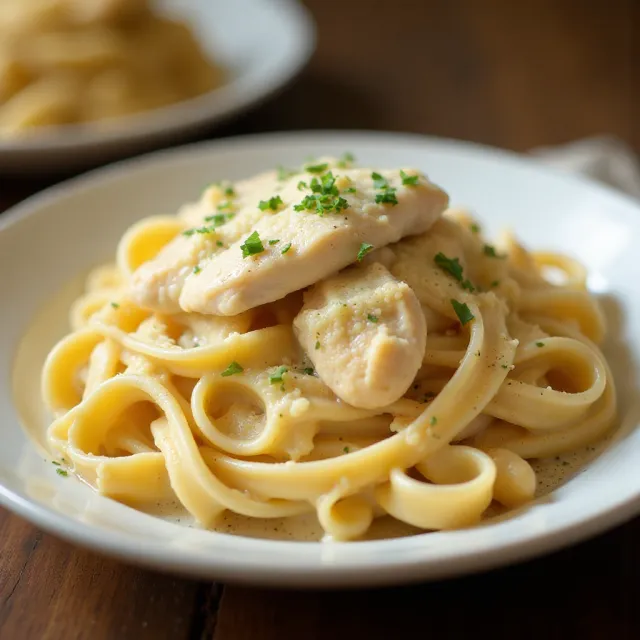 Fettuccine Alfredo with Chicken