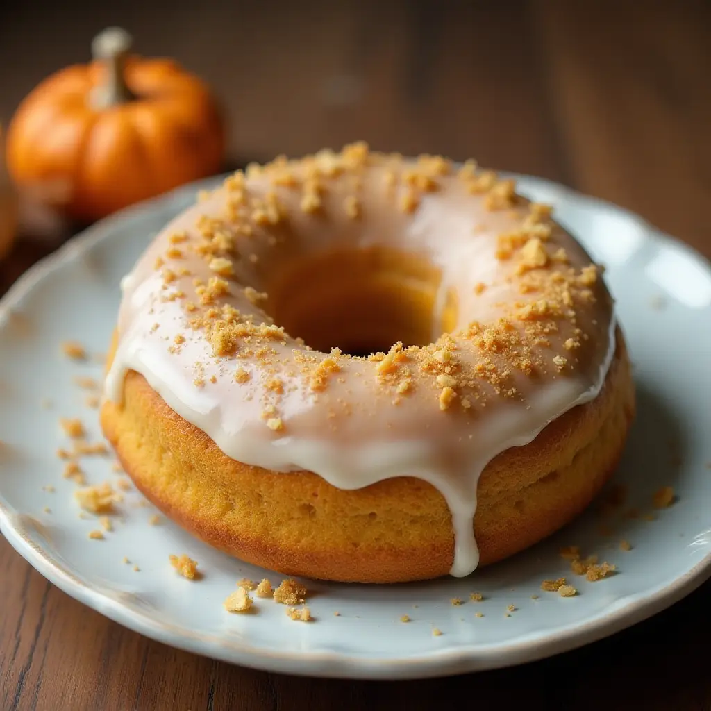 Maple Pumpkin Doughnuts