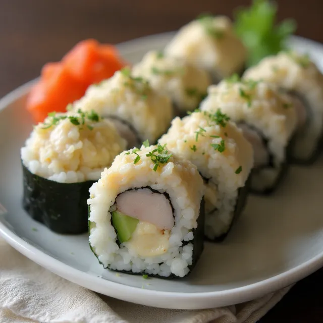 Cream Cheese and Crab Sushi Rolls