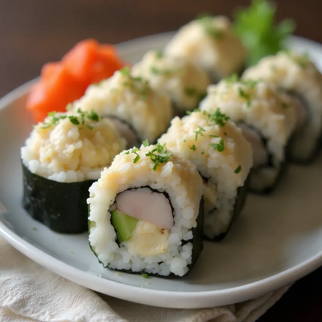 Cream Cheese and Crab Sushi Rolls