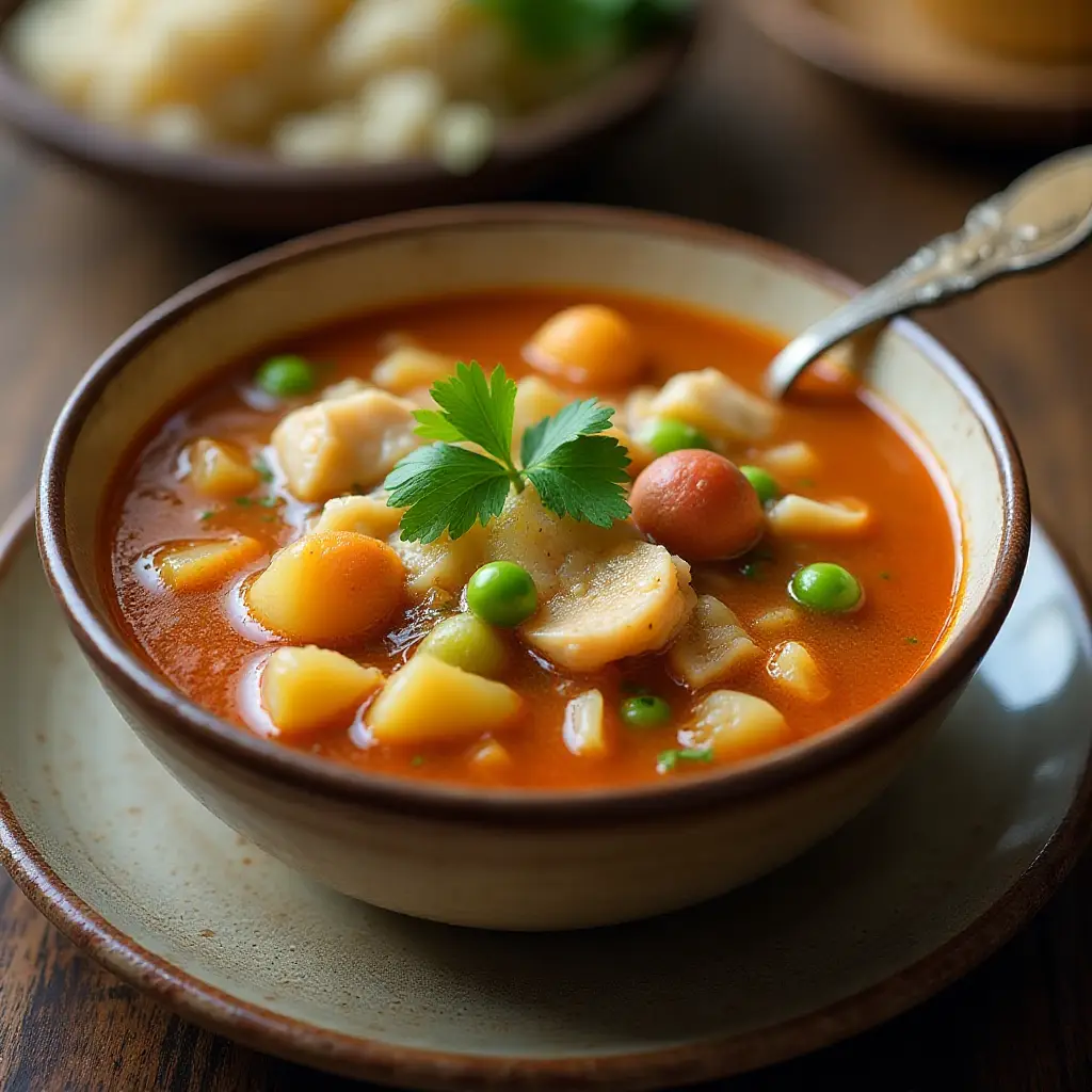 Spicy Chicken and Potato Soup