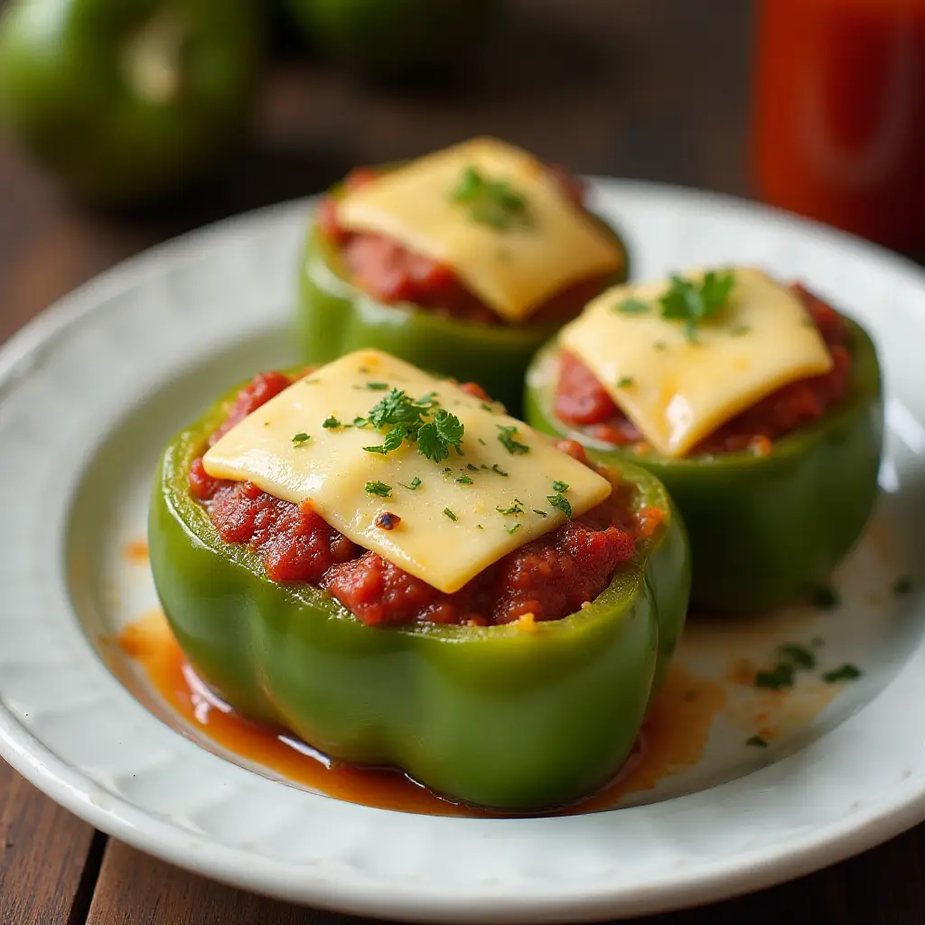 Vegetarian Stuffed Green Peppers