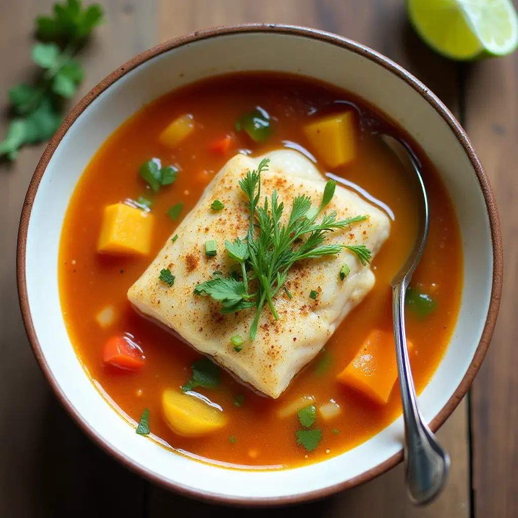 Coconut Lime Fish Soup