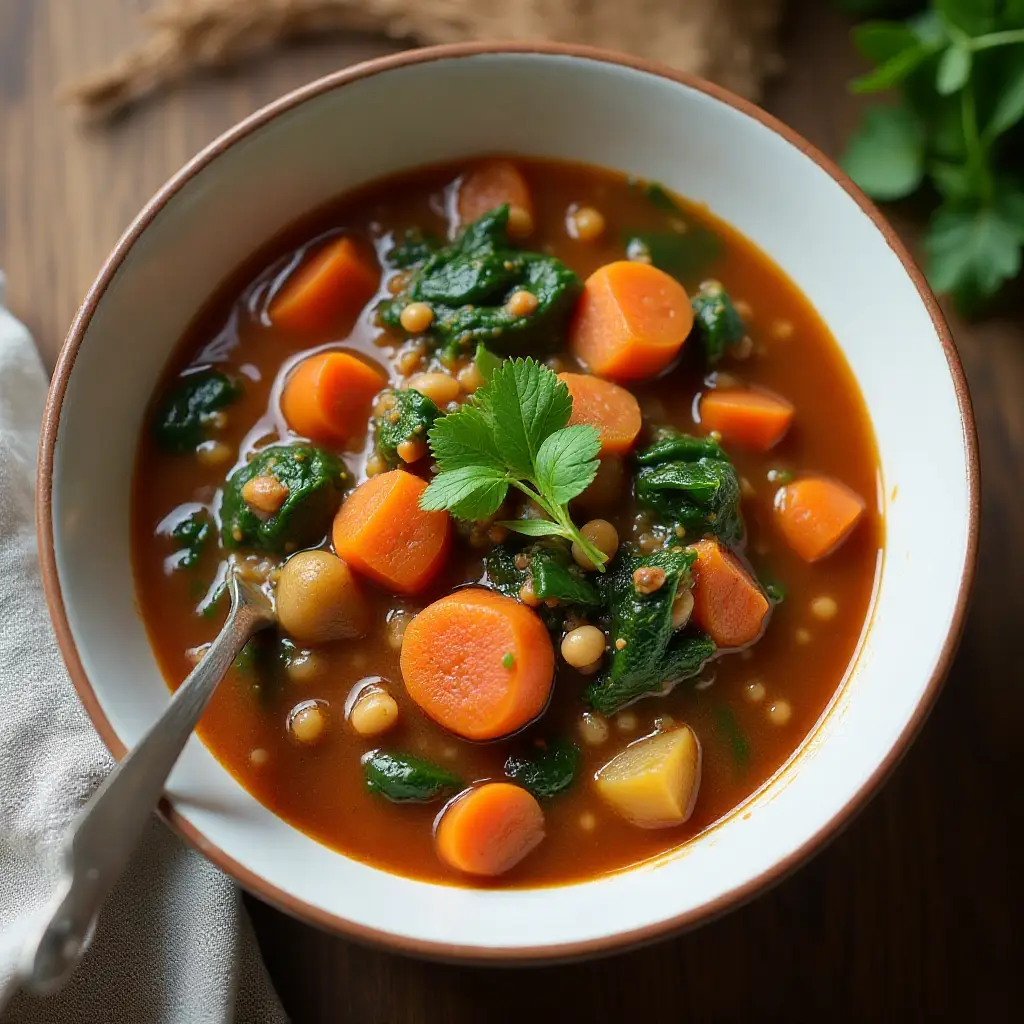 Slow Cooker Mediterranean Lentil Stew
