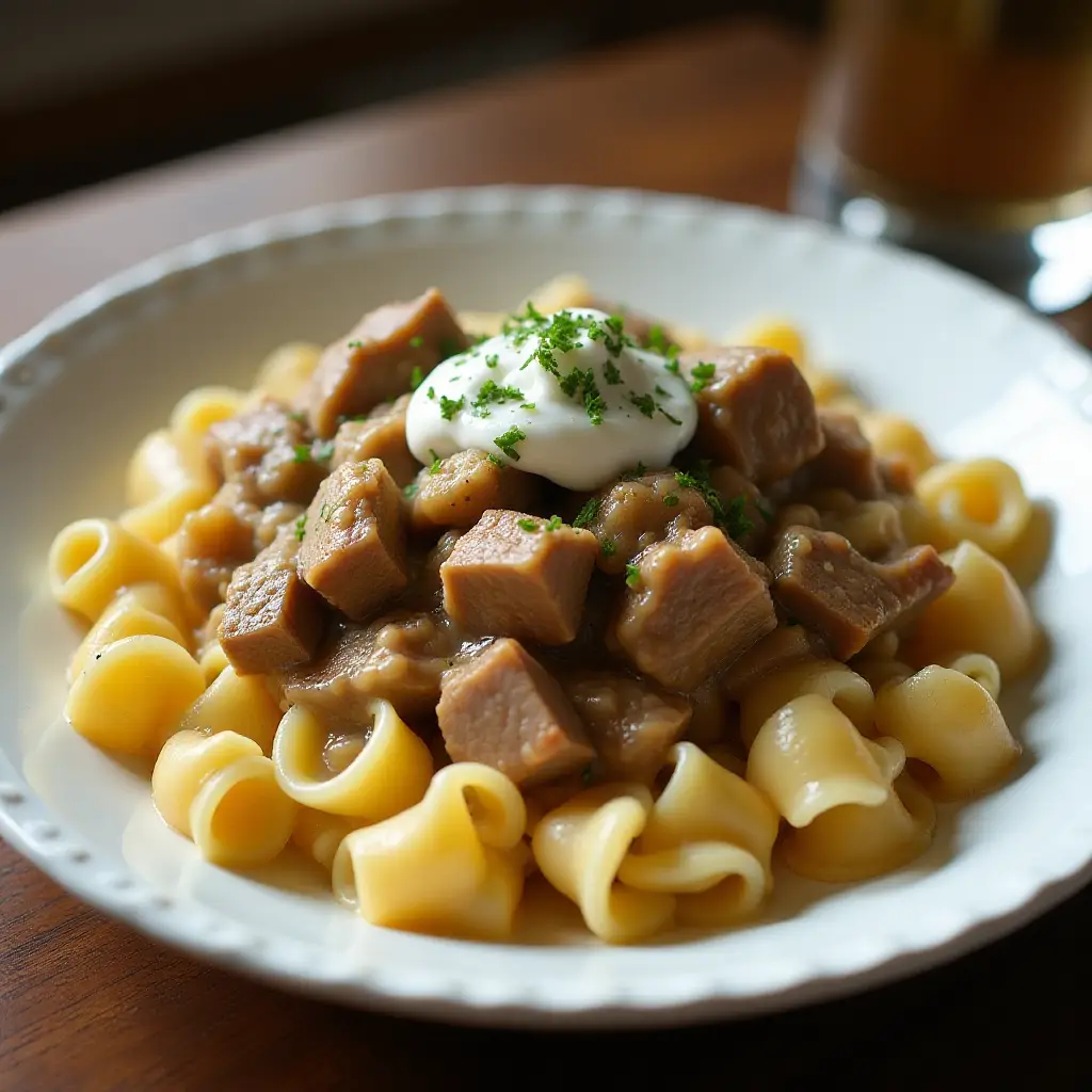 Slow Cooker Beef Stroganoff II