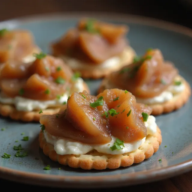 Figs with Caramelized Onions and Goat Cheese